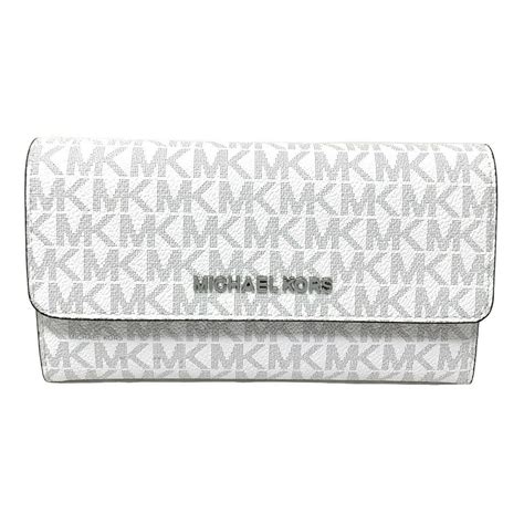 michael kors wallet white and gold|michael kors outlet white purse.